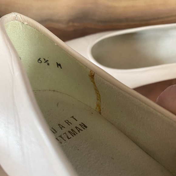 Stuart Weitzman Bone/Ecru Heel, Size 6.5 Medium, New Without Box - Picture 6 of 6